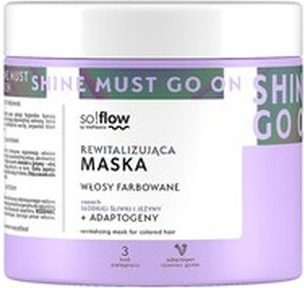 SoFlow Vis Plantis So! Flow Revitalisierende Maske für gefärbtes Haar 400ml Pflaumen-Brombeer-Duft