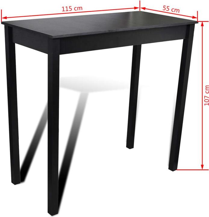 Produktbild vidaXL Bartisch (115 x 55 x 107 cm)