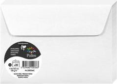 Immagine prodotto Clairefontaine Packung mit 20 Umschlägen Pollen C6 114x162 120g/m2 - Salbeigrün (C6, 20x)