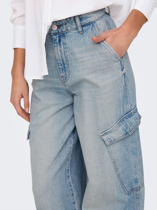 Actual product image Only ONLPERNILLE Hohe Taille Weiter Beinschnitt Jeans Jeans mit weitem Bein (30)