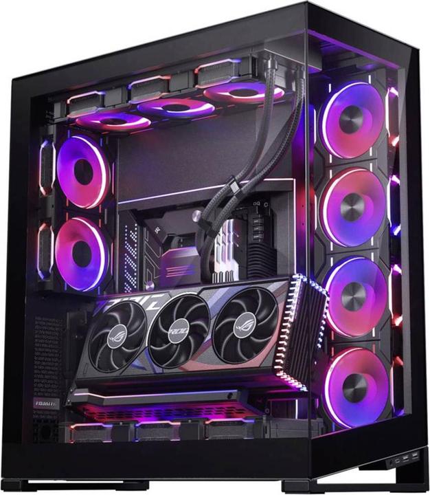 Produktbild Phanteks Premium Vertikales GPU-Bracket + PCIe 4.0 x 16 Riser-Kabel, DRGB - 220 mm, schwarz