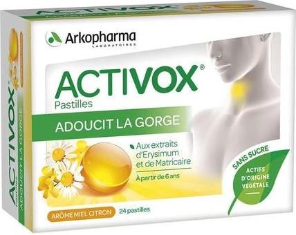 Arkopharma Activox Honey Lemon Aroma 24 Lozenges