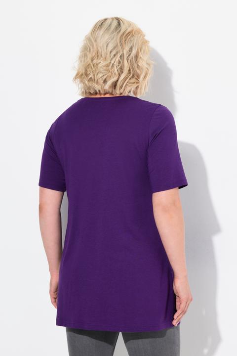 Actual product image Ulla Popken Essential Front Pleat Tee (54)