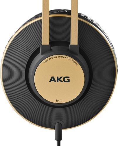 Productafbeelding AKG K92 Hoofdtelefoon Draadgebonden Hoofdband Muziek Zwart, Goud (NC, Bedraad)