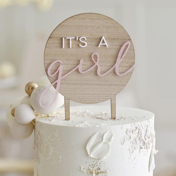 Actual product image Ginger Ray Cake Topper - It's a Girl (1 pcs.)