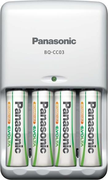 Immagine prodotto Panasonic Caricatore avanzato BQ-CC17 (4 pz., AA, AAA, 1900 mAh, Batteria + Caricabatterie)