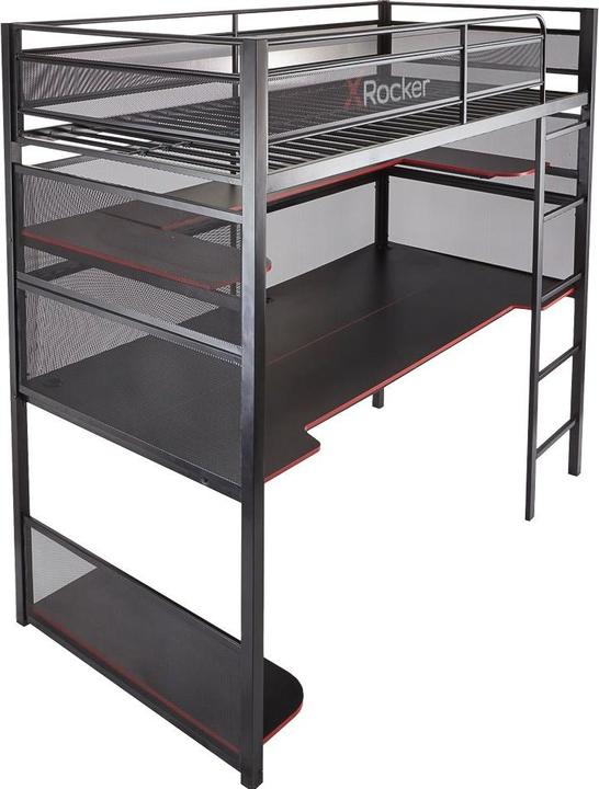 X Rocker BattleBunk Gaming Bed with integrated XL Gaming Desk (90 x 190 cm)