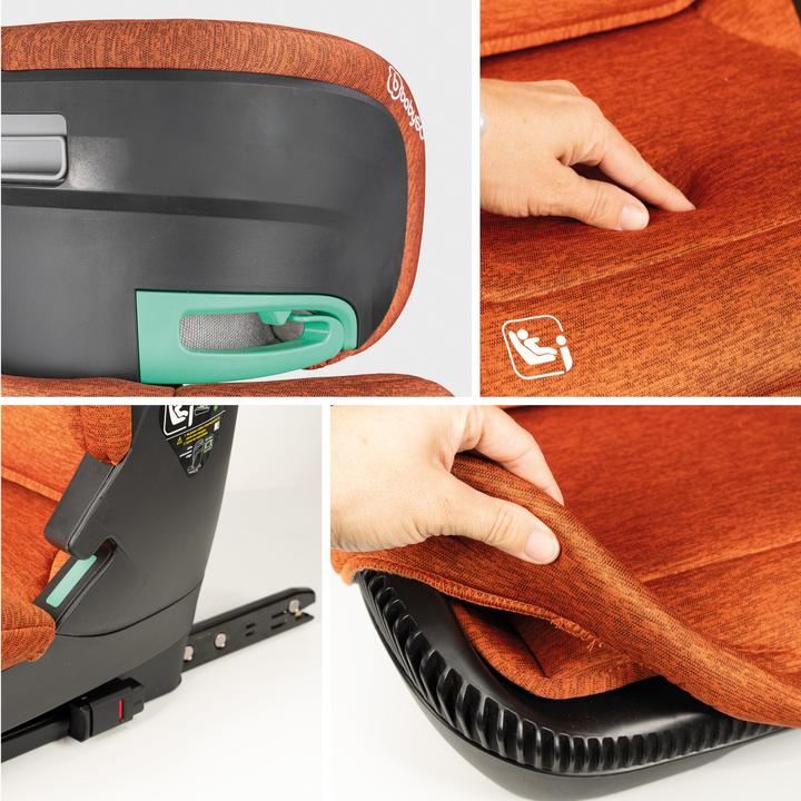 Actual product image BabyGo Motion Isize Isofix copper (Child seat, ECE R129/i-Size Standard)