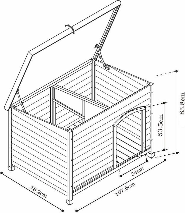 Produktbild Nobby Hundehütte LIMA TERRA (Hundehütte)