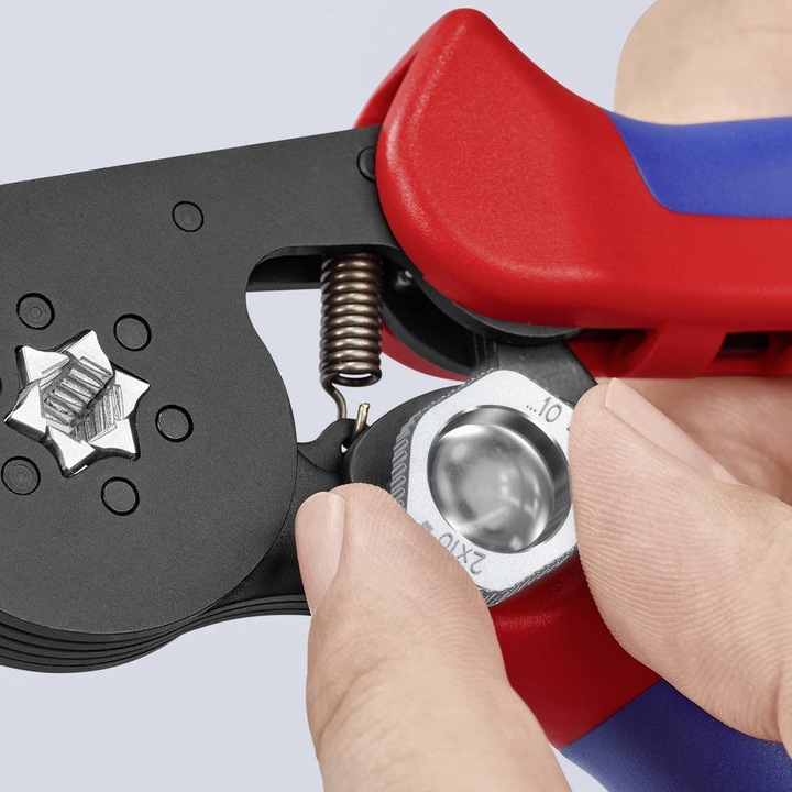Actual product image Knipex Self-Adjusting Crimping Pliers for wire ferrules (180 mm)