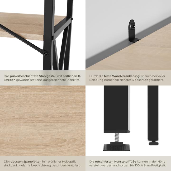 Immagine prodotto tectake Barry (61.50 x 61.50 x 133.50 cm)