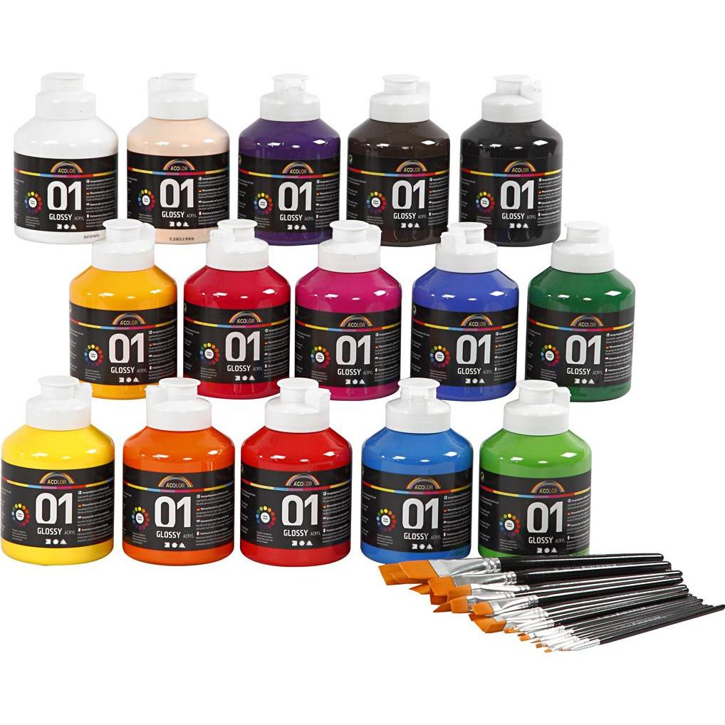 Creativ Company, Colore + Vernice per fai da te, Acrylic Paint Glossy