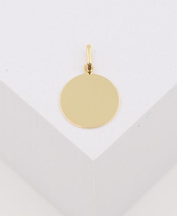 Image du produit Muau Pendant medal angel yellow gold 750, 12mm (Or jaune 750/18K)