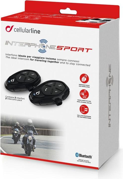 Actual product image Interphone Intercom Bluetooth Sport2 Double (Set of 2)
