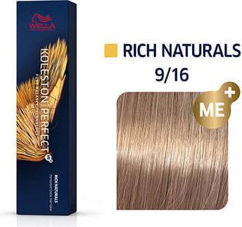 Actual product image Wella Koleston Perfect Me+ Rich Naturals (9/16 light blonde ash-violet)