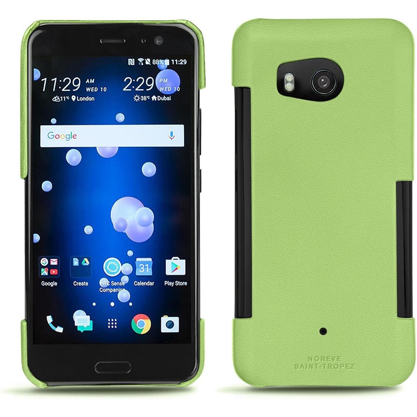 Thumbnail - Noreve Lederschutzhülle (HTC U11), Smartphone Hülle, Grün