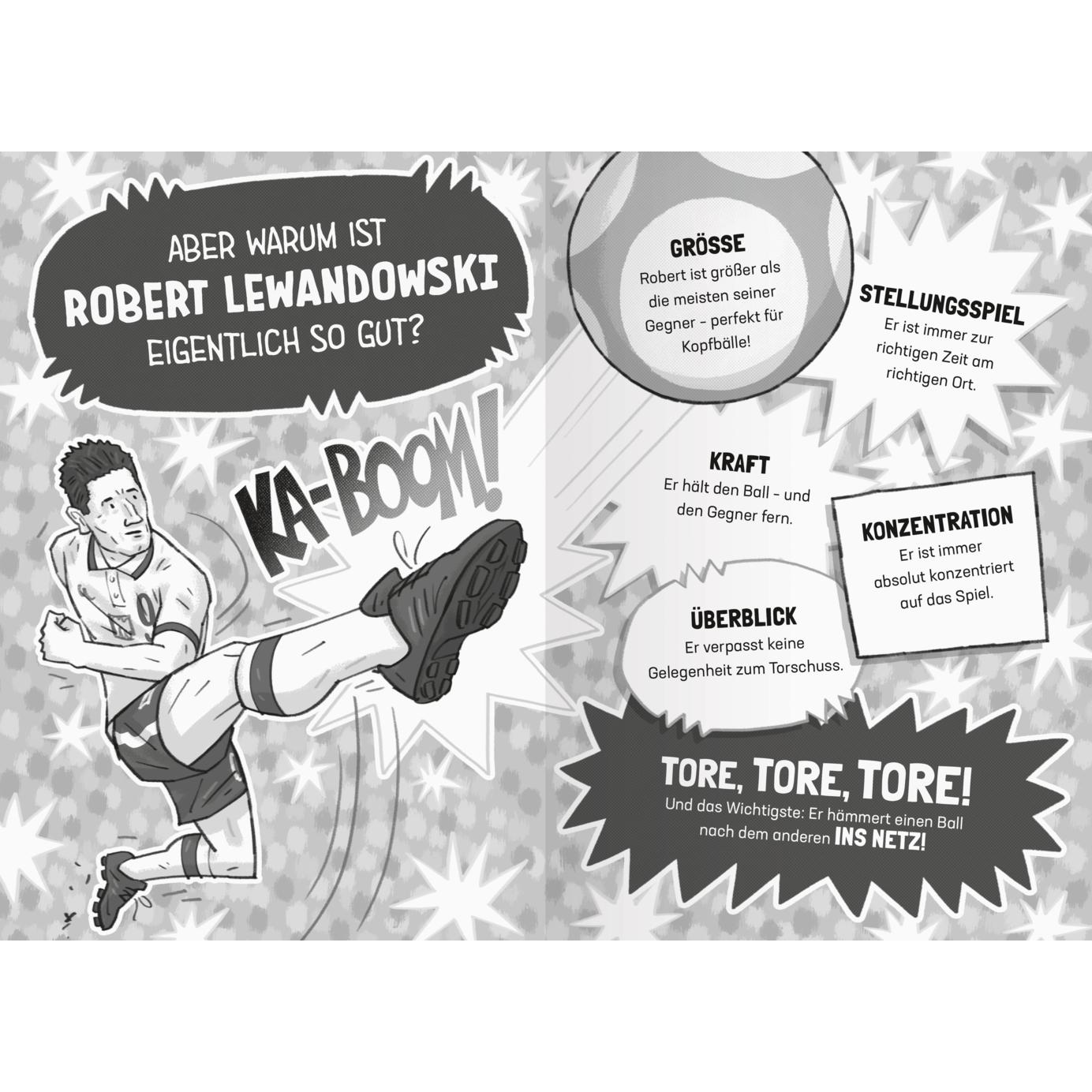 Thumbnail - Fussball-Stars - Alles über Lewandowski, Kinderbücher von Simon Mugford, Ulrich Thiele, Dan Green