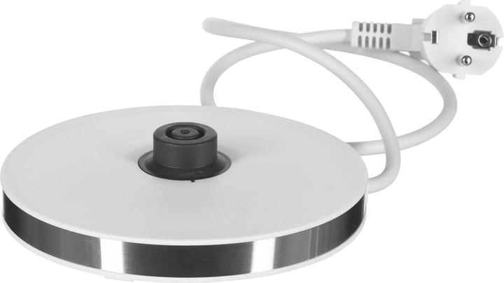 Actual product image Mesko MS 1301w Electric, 1850 W, 1.7 L, Glass / Stainless steel, 360 ° rotational base, White (1.70 l)