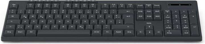 Produktbild Hama Funktastatur WK-200 kabellos Batterie 8 Media-Tasten Schw. QWERTZ (DE, Kabellos)