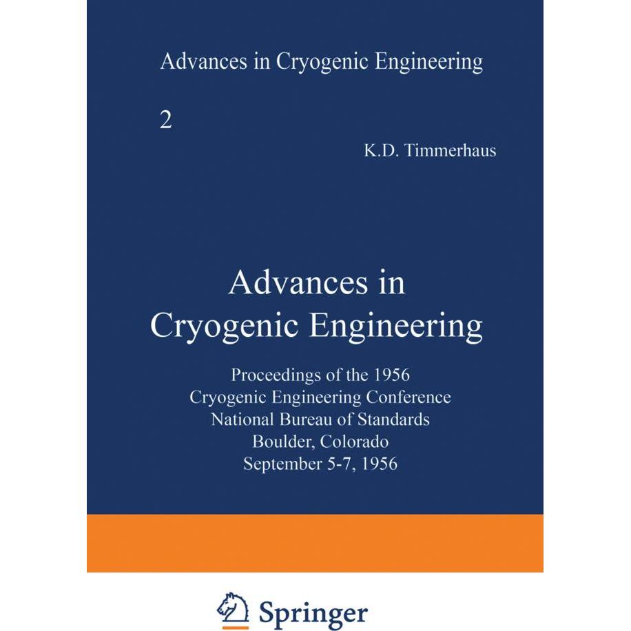 Thumbnail - Advances in Cryogenic Engineering, Fachbücher von Klaus D. Timmerhaus