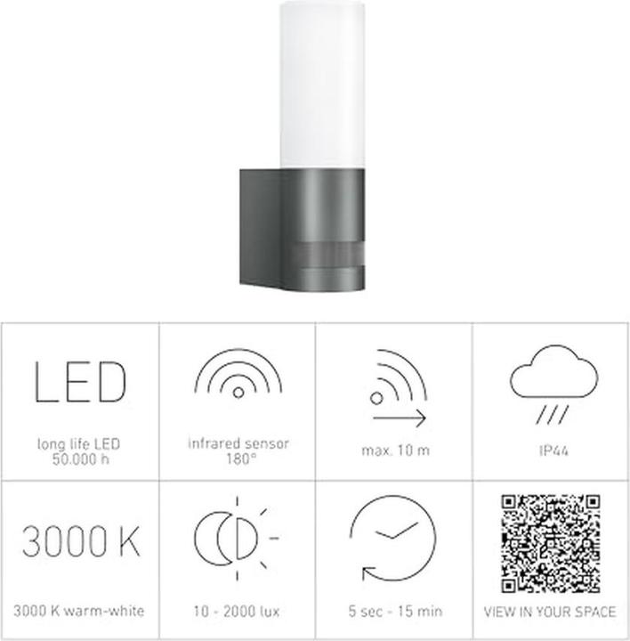 Produktbild Steinel LED Sensorleuchte L 605 (600 lm, IP44)