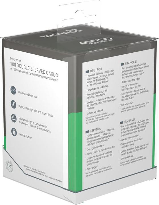 Produktbild Ultimate Guard Boulder Deck Case 100+ SYNERGY Schwarz/Grün