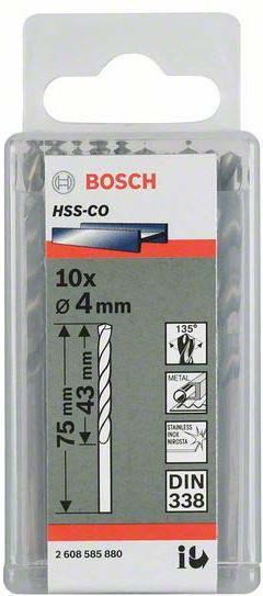 Produktbild Bosch Professional Zubehör PRO Stainless Steel HSS-Co Spiralbohrer, 2,8 x 33 x 61 mm (2.8 Millimeter)