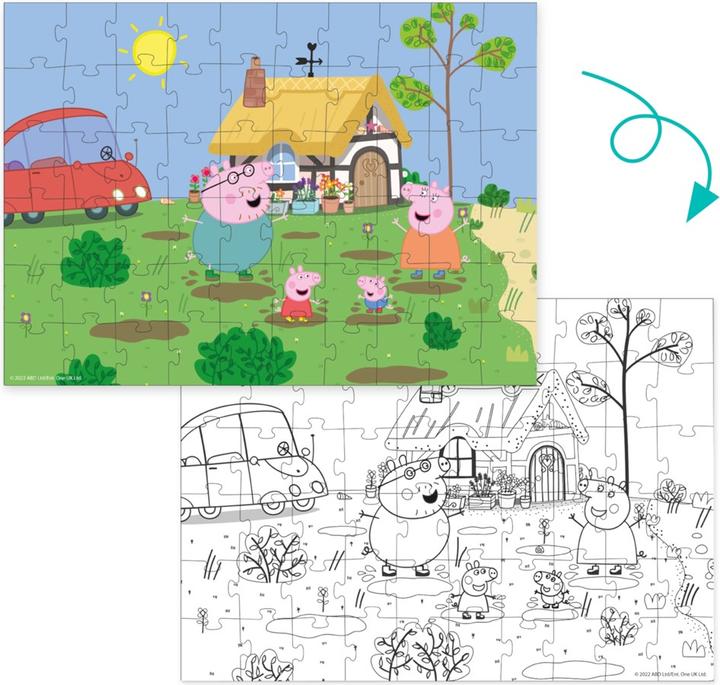 Produktbild Dodo Zum Ausmalen 2in1 Peppa Pig (60 Teile)