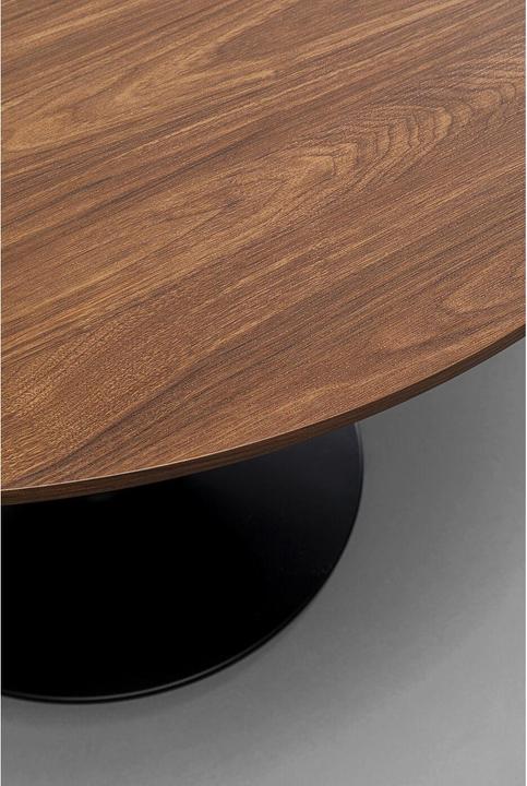 Immagine prodotto Kare Design Tavolo Schickeria Noce look nero rotondo 110 (110 x 110 x 72 cm)