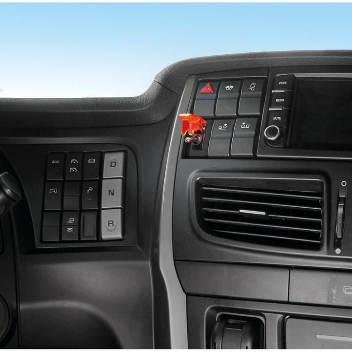 Produktbild Lampa Kippschalter mit Schutzdeckel - 12/24V - Rot - 20A