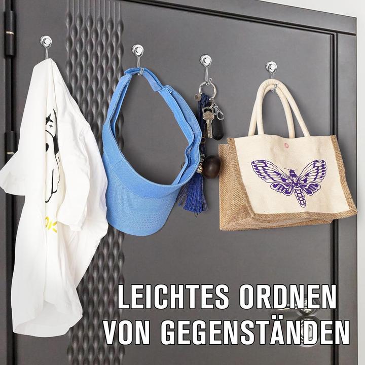 Produktbild Swissdetector Lot de 4 crochets magnétiques - Multifonction - 14kg (4x)