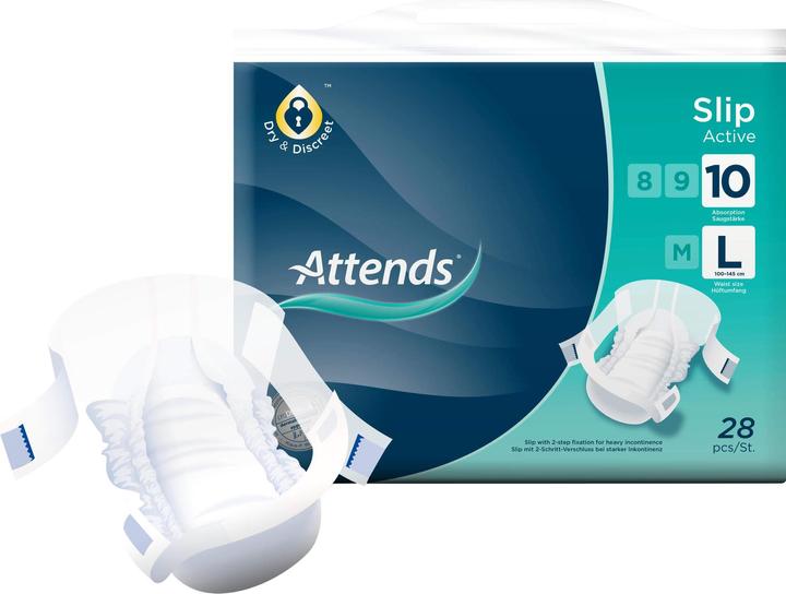 Actual product image Attends Slip 10 Active L (28 x, Large)