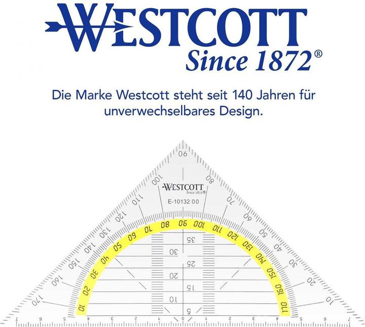 Immagine prodotto Westcott Triangolo geometrico (14 cm, Materiale sintetico)