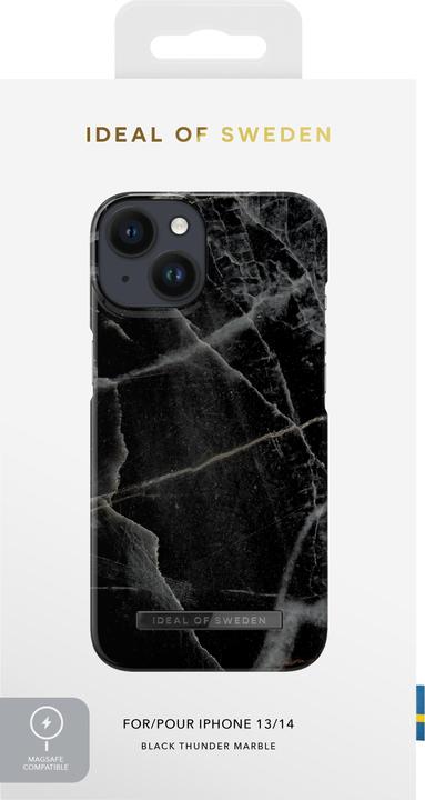 Produktbild iDeal Of Sweden Designer-Cover mit MAGSAFE Black Thunder (Apple iPhone 14, Apple iPhone 13)