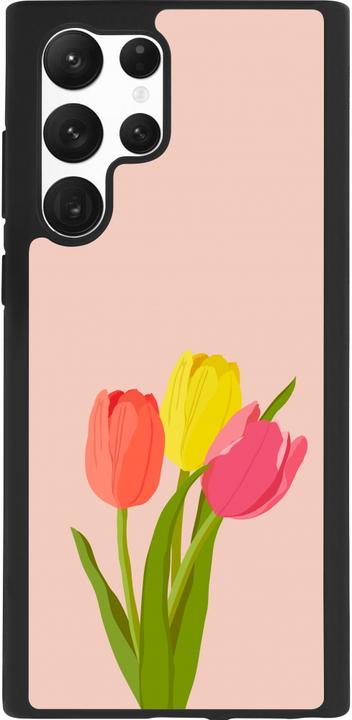 Image du produit PhoneLook Coque Silicone rigide noir Spring 23 tulip trio (Samsung Galaxy S22 Ultra)