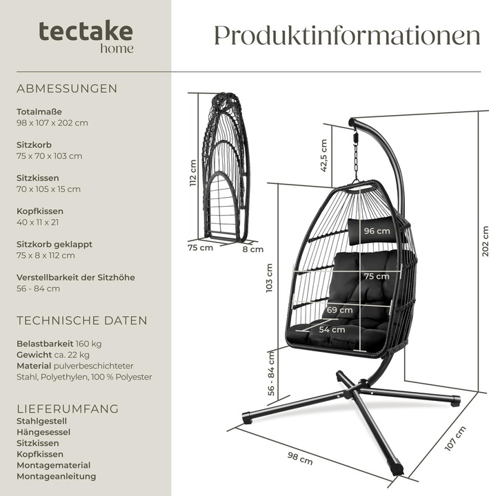 Actual product image tectake Ariane (160 kg)