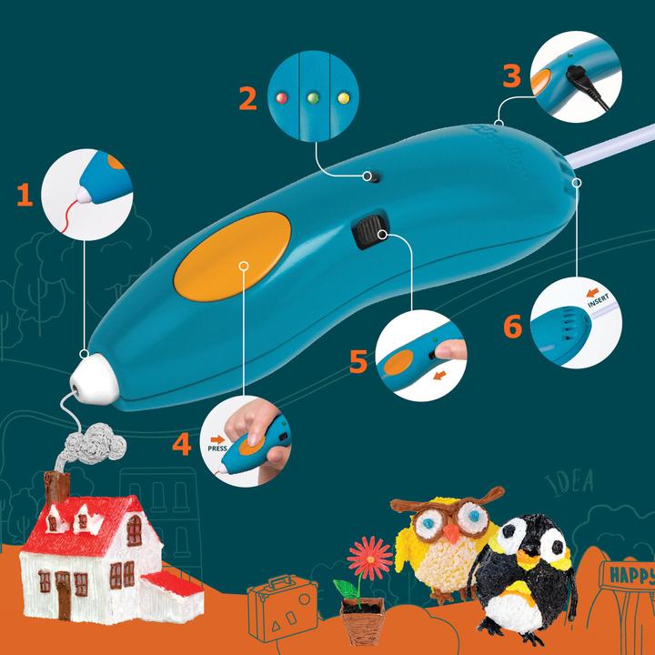 Actual product image 3Doodler 24 ECO-filaments MIX 2 (PLA, 2.50 mm)