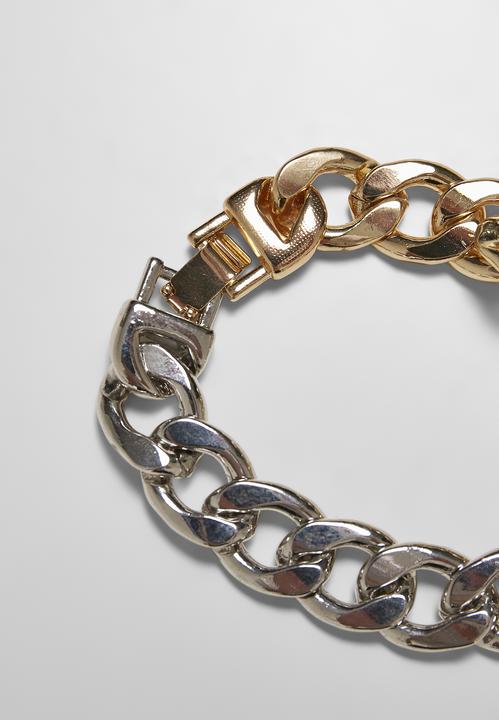 Produktbild Urban Classics Heavy Two-Tone Bracelet (21 cm, 100% Zink Legierung)