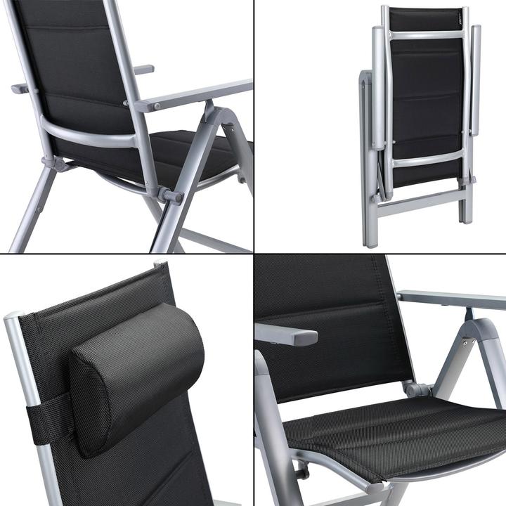 Immagine prodotto Casaria Set 2pz Sedie da Giardino Pieghevoli