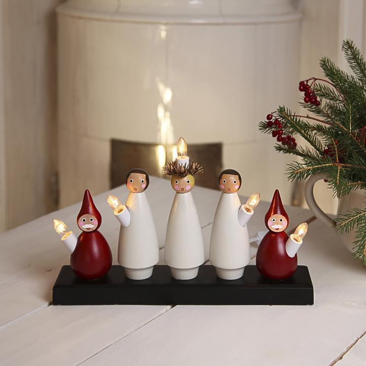 Actual product image Star Trading Lampada decorativa Star TradingLuciakör', legno, rosso-bianco