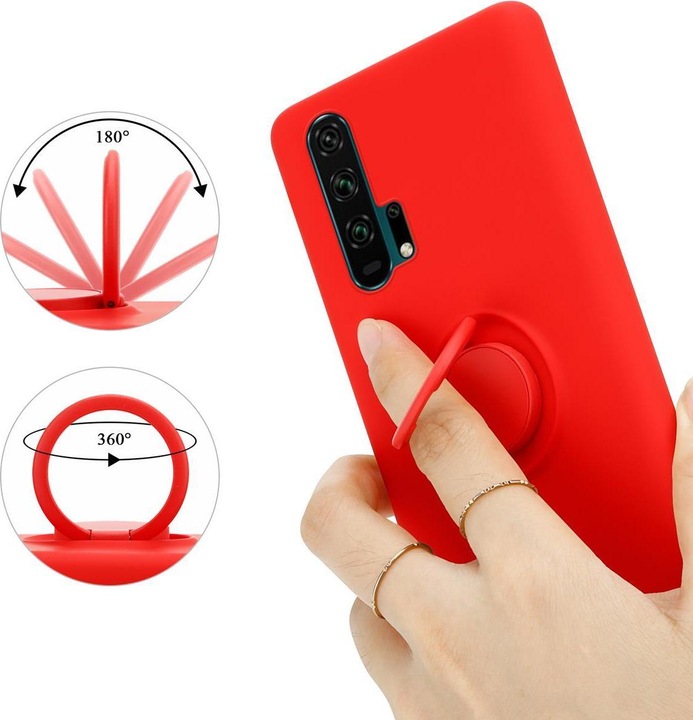 Actual product image Cadorabo TPU Liquid Ring Silicone Case Cover (Honor 20 Pro)