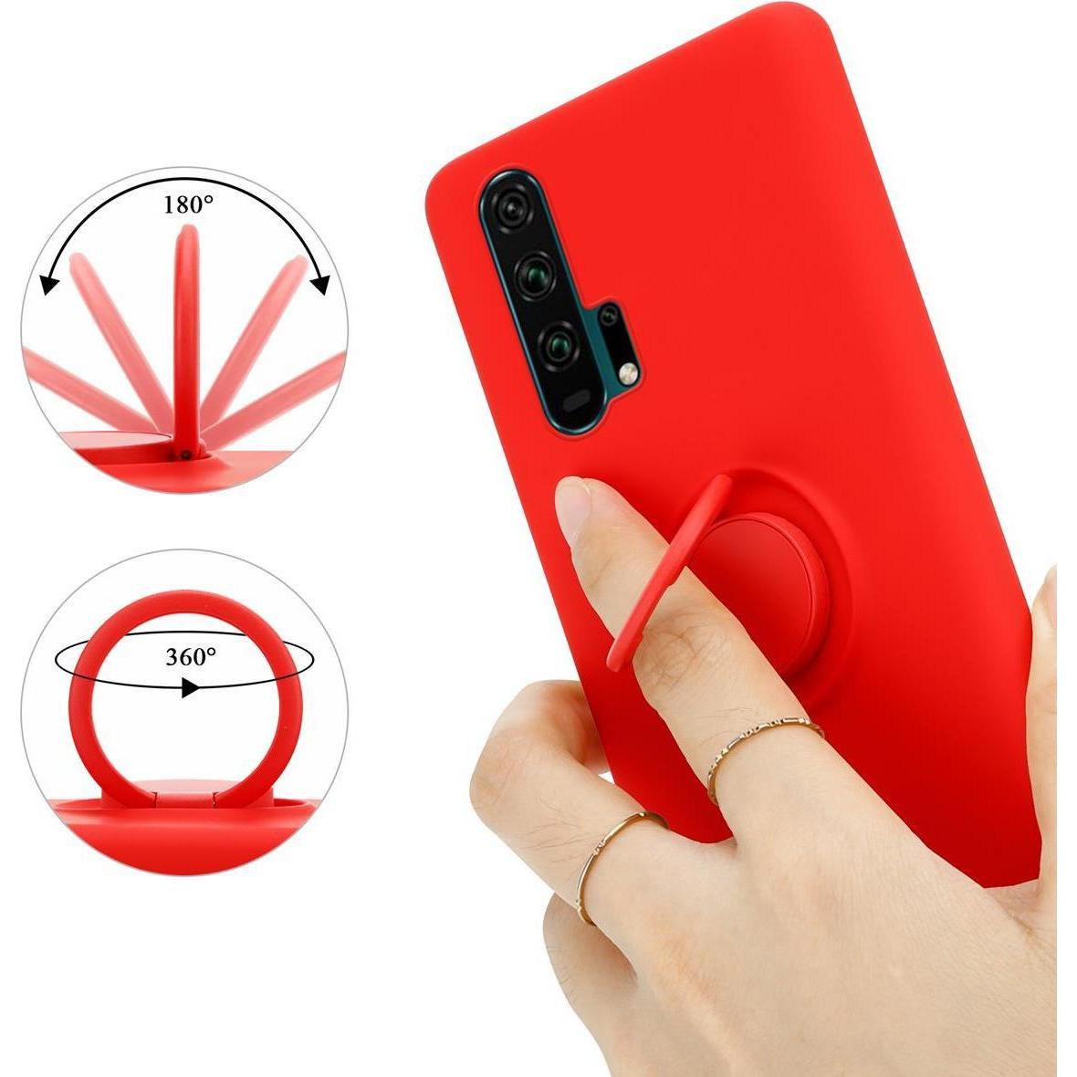 Thumbnail - Cadorabo TPU Liquid Ring Silicone Case Hülle (Honor 20 Pro), Smartphone Hülle, Rot