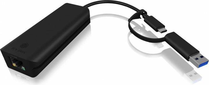 Actual product image Icy Box Gigabit Ethernet LAN adapter for USB 3.0 Type- C®,IB-LAN100-C3 (USB-C, RJ45 (1x))
