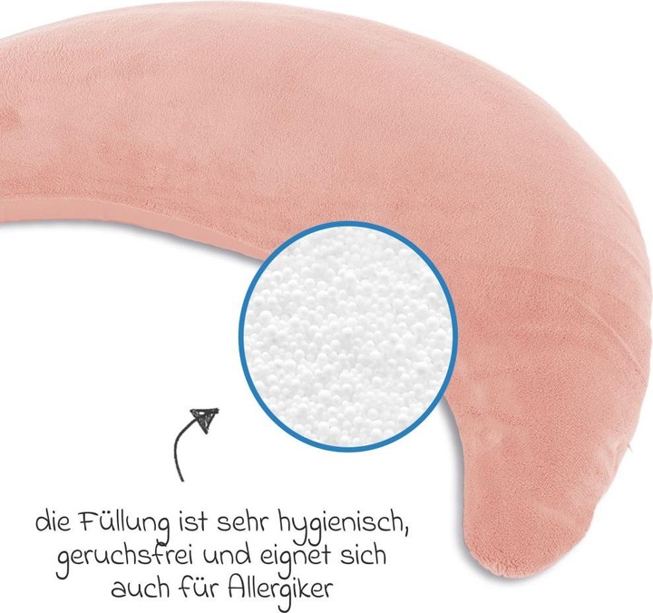 Produktbild Theraline Stillkissen Stillkissen Der Plüschmond - mit Mikroperlen-Füllung (140 cm)