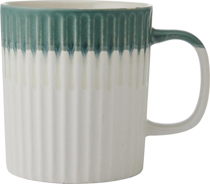 White and green glaze