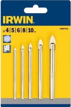 Actual product image Irwin Glass & Tile Drill Set 5 pcs. (4.5, 5, 6, 8, 10 mm)