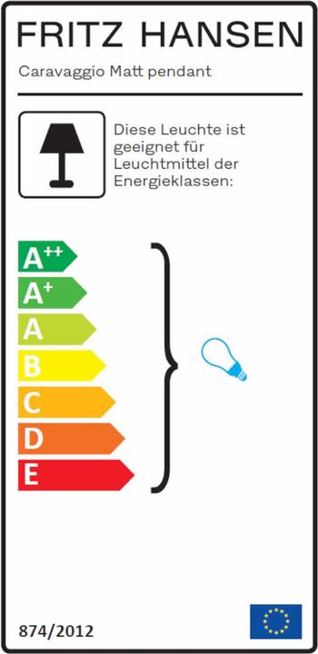 Produktbild Fritz Hansen Caravaggio Matt P1 Pendelleuchte (E27)