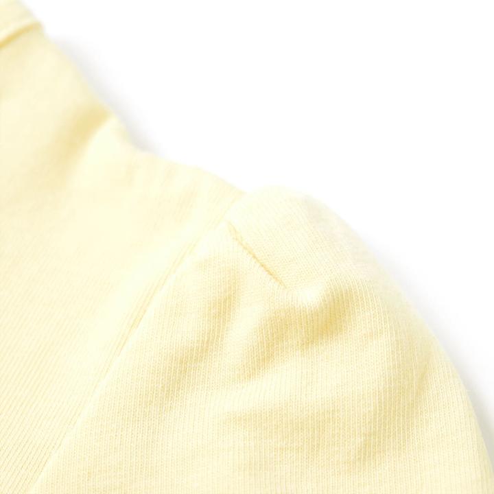 Immagine prodotto vidaXL Maglietta da bambino giallo pallido 116,Materiale: 95 % cotone. 5 (116)