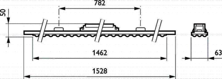 Actual product image Philips LED light carrier ws G2 581 66S/840 P 4MX850 #66695999 (6600 lm)