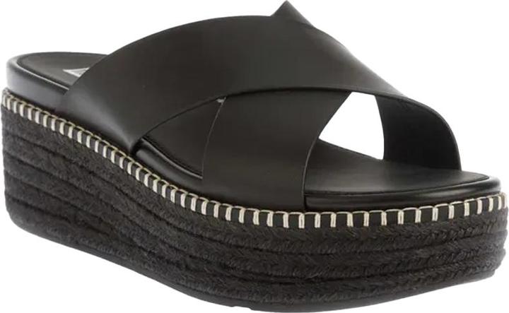 Actual product image Fitflop Womens/Ladies Eloise Espadrille Cross Leather Wedge Heel Sandals (42)